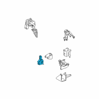 OEM 2004 Pontiac Vibe Mount, Trans Front Diagram - 88969066