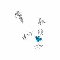 OEM Pontiac Vibe Mount, Trans Diagram - 88969089