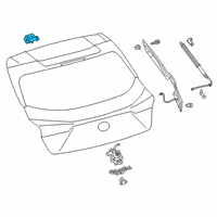 OEM 2021 Lexus UX250h Hinge Assembly, Back Doo Diagram - 68810-76080