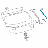 OEM 2021 Lexus UX200 Unit Assembly, Power Bac Diagram - 68910-76010