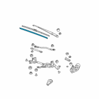 OEM 2010 Honda Fit Rubber, Blade (350MM) Diagram - 76632-SMA-004