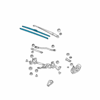 OEM Honda Fit Blade, Windshield Wiper (700MM) Diagram - 76620-TK6-A01