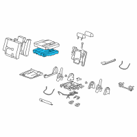 OEM 2014 Chevrolet Tahoe Pad Asm-Rear Seat #2 Cushion Diagram - 22771059