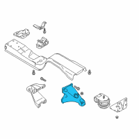 OEM 1999 Chevrolet Tracker Bracket, Engine Front Mounting, LH (On Esn) Diagram - 30020644