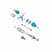 OEM 2010 Chevrolet Impala Joint Kit, Front Wheel Drive Shaft Tri-Pot Diagram - 26073376