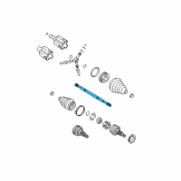 OEM 2000 Oldsmobile Intrigue Axle Shaft Diagram - 26072613