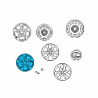 OEM Lexus ES300 Wheel, Disc Diagram - 42611-33150