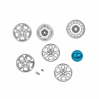 OEM Lexus ES330 Ornament Sub-Assy, Wheel Hub Diagram - 42603-33080