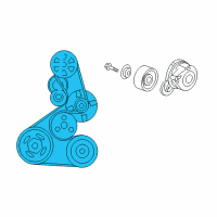 OEM 2010 Honda Accord Belt, Power Steering Pump (Bando) Diagram - 56992-R40-A01