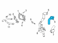 OEM Hyundai Sonata Hose Assembly-Oil Cooling Diagram - 25476-2S500