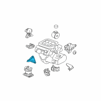 OEM 2002 Acura MDX Bracket, Front Engine Mounting Diagram - 50826-S0X-A01