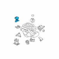 OEM 2002 Acura MDX Rubber Assembly, Engine Side Mounting Diagram - 50820-S3V-A82