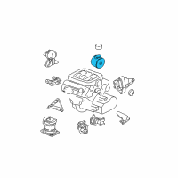 OEM 2002 Acura MDX Rubber, Rear Engine Mounting Diagram - 50810-S3V-A01