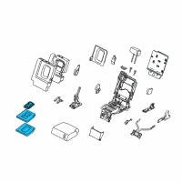 OEM 2004 Nissan Pathfinder Armada Rear Seat Armrest Assembly Diagram - 88710-ZC51A