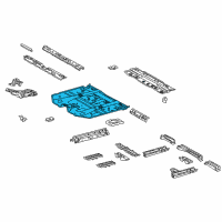 OEM 2010 Lexus RX350 Pan, Front Floor Diagram - 58111-0E901