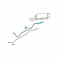 OEM 2009 Chrysler Aspen Tube-Oil Cooler Diagram - 55056533AB