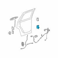 OEM 2011 GMC Sierra 3500 HD Lower Hinge Diagram - 20876301