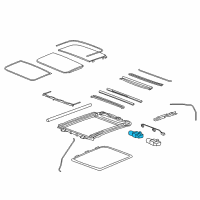 OEM 2011 Cadillac CTS Window Shade Motor Diagram - 20827408