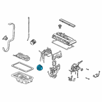 OEM 2001 Acura Integra Pulley, Crankshaft Diagram - 13810-P72-013