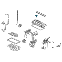 OEM 2000 Acura Integra Cap Assembly, Oil Filler Diagram - 15610-PC6-000