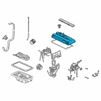 OEM 1993 Acura Integra Cover, Cylinder Head Diagram - 12310-P61-A00
