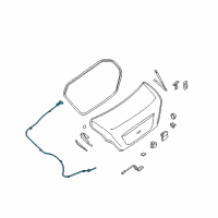 OEM 2008 Nissan Altima Cable-Trunk Lid Opener Diagram - 84652-JA000