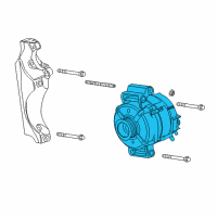 OEM 2014 Buick Verano Alternator Diagram - 13588316