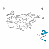OEM 2015 Lexus RC F Cord, Headlamp Diagram - 81125-24180
