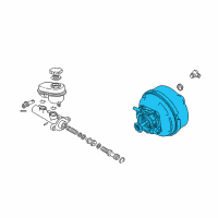 OEM 2005 Cadillac CTS Power Brake Booster Diagram - 88967236