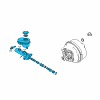 OEM 2004 Cadillac CTS Cylinder Asm, Brake Master Diagram - 19209229