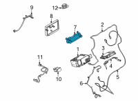 OEM Ford Bronco Sport PANEL - RADIO CONTROL Diagram - M1PZ-18C858-A