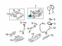 OEM BMW M8 Set Wastegate Valve Actuator Diagram - 11-65-8-691-853
