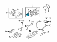 OEM 2022 BMW 330i Set Wastegate Valve Actuator Diagram - 11-65-8-691-853