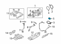 OEM 2022 BMW M8 Exhaust Manifold O Ring Diagram - 11-65-7-845-076