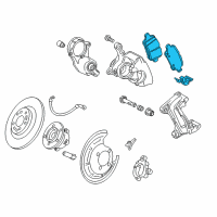 OEM 2021 Chevrolet Bolt EV Rear Pads Diagram - 42679627