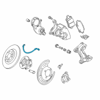 OEM Chevrolet Bolt EUV Brake Hose Diagram - 42341812