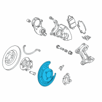 OEM 2019 Chevrolet Bolt EV Splash Shield Diagram - 42532790