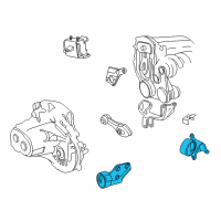 OEM 1996 Chevrolet Cavalier Mount, Trans Front Diagram - 22112837