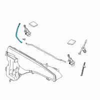 OEM 2008 BMW X6 Hose Line, Headlight Cleaning System Diagram - 61-67-7-162-589