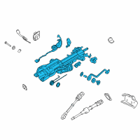 OEM 2003 Lincoln Navigator Column Assembly Diagram - 6L7Z-3C529-B