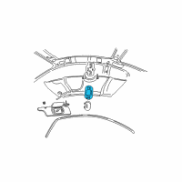 OEM 1999 Ford Mustang Dome Lamp Assembly Diagram - 1L3Z-13776-AAB