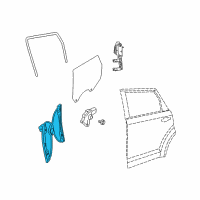 OEM 2014 Dodge Journey Rear Door Window Regulator Right Diagram - 68043738AA