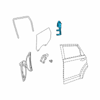 OEM 2017 Dodge Journey Channel-Rear Door Glass Diagram - 68043892AA