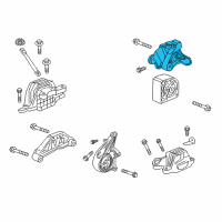 OEM 2019 Buick Regal Sportback Transmission Mount Bracket Diagram - 23377401