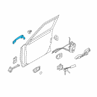 OEM 2013 Kia Soul Door Outside Handle Assembly Diagram - 826512K510