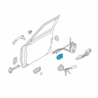 OEM Kia Soul Door Inside Handle Assembly, Left Diagram - 826102K200AU5