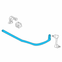 OEM Pontiac Vibe Shaft, Rear Stabilizer Diagram - 19184432