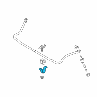 OEM Ford Stabilizer Bar Bracket Diagram - 7C3Z-5486-AA