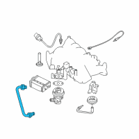 OEM 1999 Nissan Frontier EGR Tube Assy Diagram - 14725-4S115