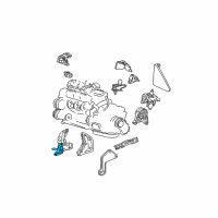 OEM 2002 Chrysler Town & Country Support-Engine Mount Diagram - 4861295AB